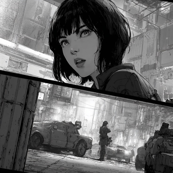 Beispielhafte Darstellung eines Seinen Manga