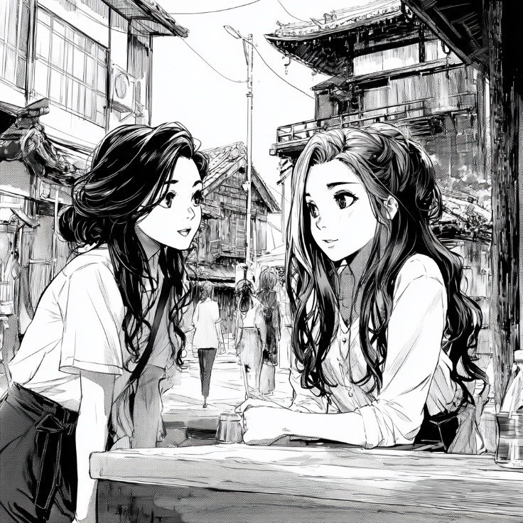 Beispielhafte Darstellung eines Shojo Manga