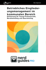 Schritt für Schritt erfahren Sie, wie Kommunen rechtliche Vorgaben umsetzen, welche organisatorischen Abläufe sich bewährt haben und wie Sie Beschäftigte beim Wiedereinstieg wirksam unterstützen. Anhand konkreter Fallbeispiele aus der Praxis wird gezeigt, wie BEM-Gespräche strukturiert, Datenschutz gewahrt und alle Beteiligten eingebunden werden können. Auch typische Stolpersteine werden beleuchtet und Lösungen vorgestellt. Der Ratgeber richtet sich an Berufseinsteigerinnen und -einsteiger im Personalwesen, an junge Fachkräfte sowie an Quereinsteiger, die im kommunalen Umfeld Verantwortung für Gesundheit und Integration von Mitarbeitenden übernehmen. Sachlich, klar und lösungsorientiert vermittelt er das notwendige Handwerkszeug für ein erfolgreiches Eingliederungsmanagement.